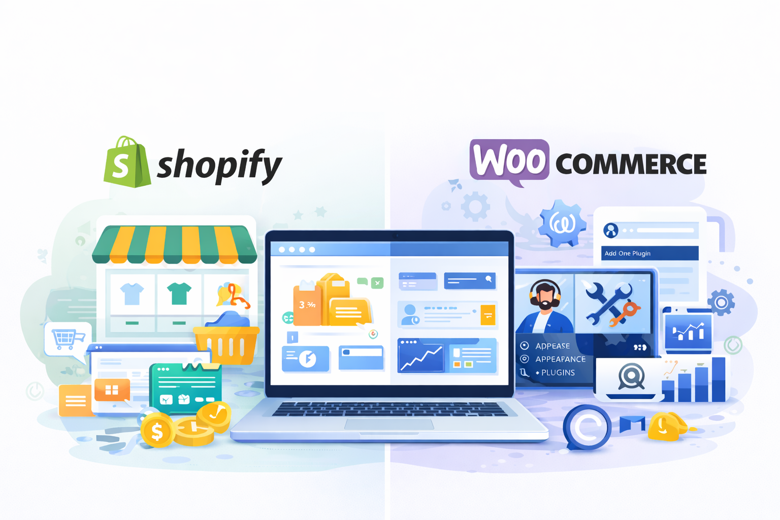 Shopify vs WooCommerce: Full Comparison Guide (2026)